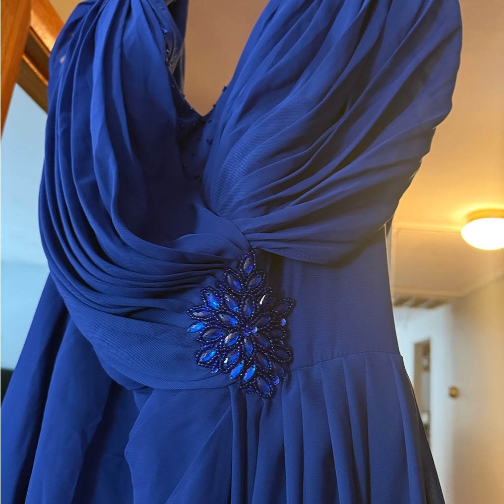 Elegant Blue Evening Dress